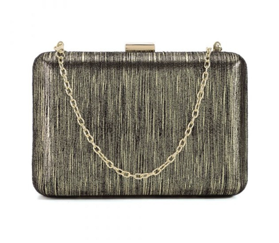 Gold Metallic Clutch